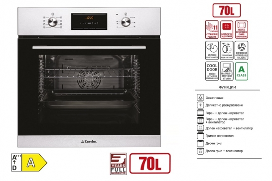 Фурна за вграждане Eurolux EO1 F8PMS xs